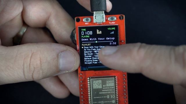 MP3 Player using MakePython ESP32 LCD development board