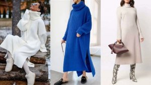 ❤️ ЗИМНИЕ ТЕПЛЫЕ ВЯЗАНЫЕ ПЛАТЬЯ 2023-2024❤️