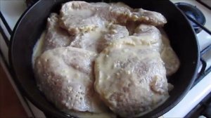 Отбивные из свинины на сковороде