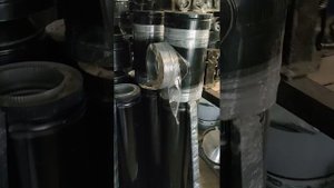 сендвич труба цинк черный для вентиляции 150*220