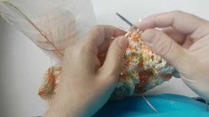 Вяжу спицами сумку