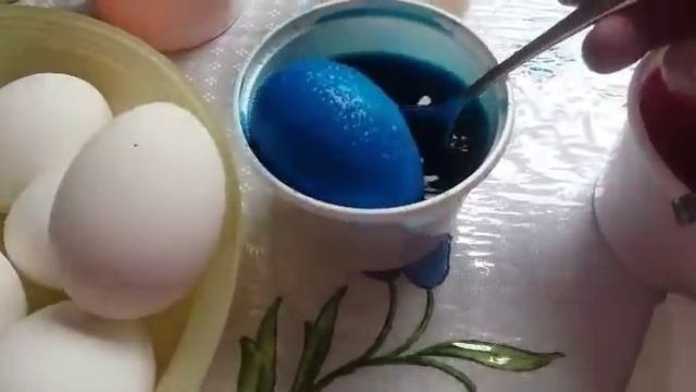 ПАСХА 2017года..Красим яйца.