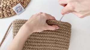 3 ГЛАВНЫХ узора КАНАТ+ШПАГАТ различия и особенности! Сумка-корзина из ДЖУТА крючком) Декор из джута