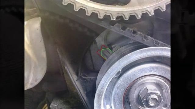 Как выставить ролик натяжителя ГРМ VW Bora, Golf 4, Skoda Octavia на двигателе AKL. смотреть онлайн