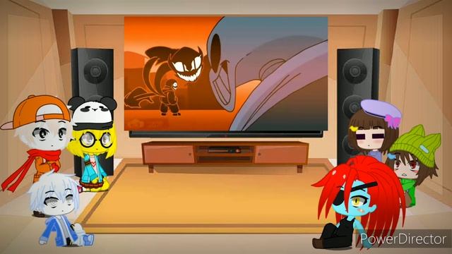 Undertale react to VHS sans VS WIKI sans fight смотреть онлайн