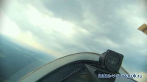 Полет на планере Twin Astir с элементами сложного пилотажа