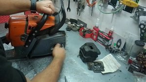 Hanakawa H959 копия Stihl MS361.прогорел глушитель , не идёт в рез. Дефектовка пилы.