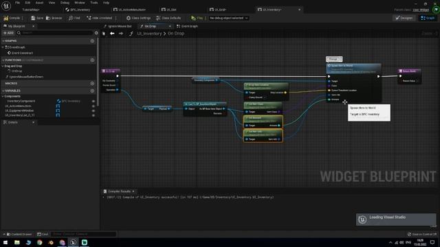Unreal Engine 5 4 - Spatial Inventory Part 13 Пространственный инвентарь Урок 13