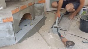 Облицовка камина плиткой. Своими руками.