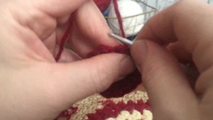 Шестиугольный коврик крючком
