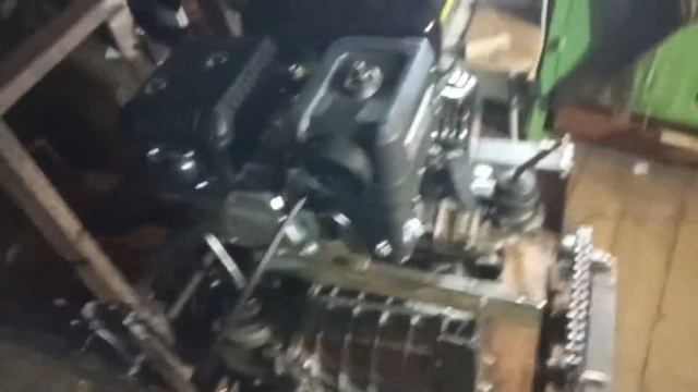 Минитрактор с двигателем Лифан 8л.с. Первые метры! смотреть онлайн