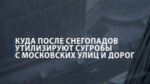 Куда после снегопадов утилизируют сугробы с московских улиц и дорог