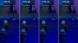 15FPS vs 30FPS vs 45FPS vs 60FPS Comparison