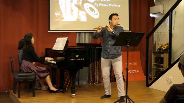 Francis Poulenc: Sonata by Flute and Piano (1st movement) смотреть онлайн