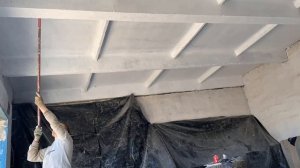 РЕМОНТ ГАРАЖА ч2 покраска потолка
