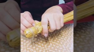 Мастер-класс по плетению из соломки "Символ года" от Татьяны Масалытиной. г. Старый Оскол. СЦДПТ