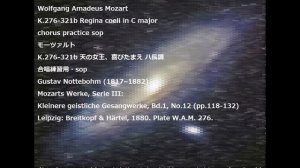 Wolfgang Amadeus Mozart K.276-321b Regina coeli in C major chorus practice sop