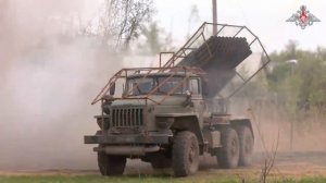 Боевая работа расчетов РСЗО «Град» на Авдеевском направлении