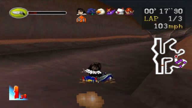 Đua xe gà 1999: Squall Leonhart Final Fantasy - Chocobo Racing - Game hay PS1 PSX