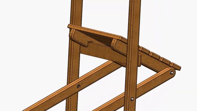 Складной деревянный стул