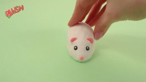 Инструкция по лепке из пушистого пластилина PLUSH: белая мышка