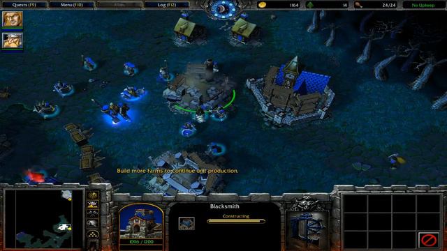 Warcraft III Human Campaign Mission 7: The shores of Northrend - 1 / 2 смотреть онлайн