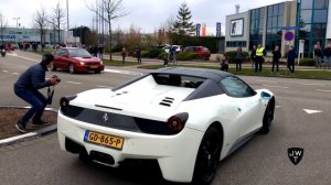 Ferrari 458 Italia & 458 Spider in ACTION! Acceleration SOUNDS!