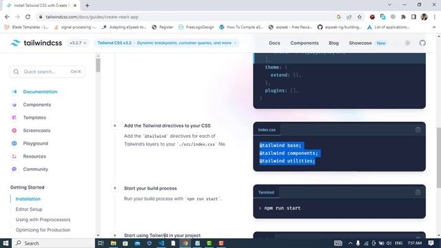 How to Install Tailwind CSS in React App | Using Tailwind CSS with Create React App смотреть онлайн