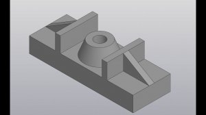 Видеоуроки Компас 3D V18. Опора. Соединение части вида и разреза