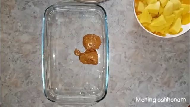 Курица с картошкой запечённая в духовке. Узбечка готовит.