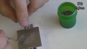 Reballing BGA при помощи паяльной пасты.