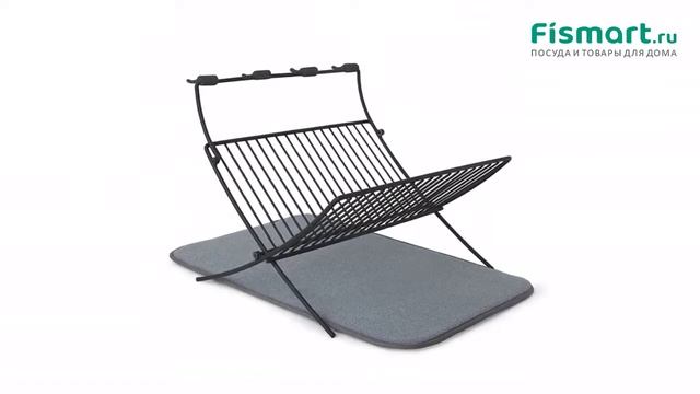 Обзор посуды для кухни | Сушилка для посуды c ковриком Umbra Xdry: где купить недорого - Fismart смотреть онлайн