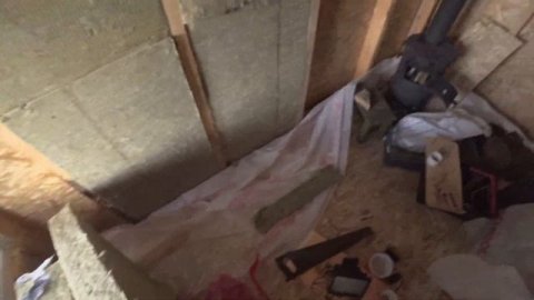 Утепление каркасного дома на даче минеральной ватой. #каркасныйдом #утепление #дачныйдом