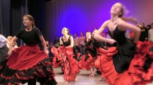 Репетиция совместного номера трёх отделений КМТИ