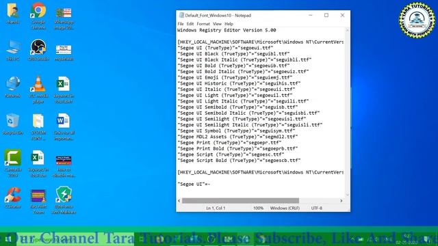 Easily Fix Windows 10 Font Problem | How to Restore Default Font in Windows 10 | Windows 10 Tutoria