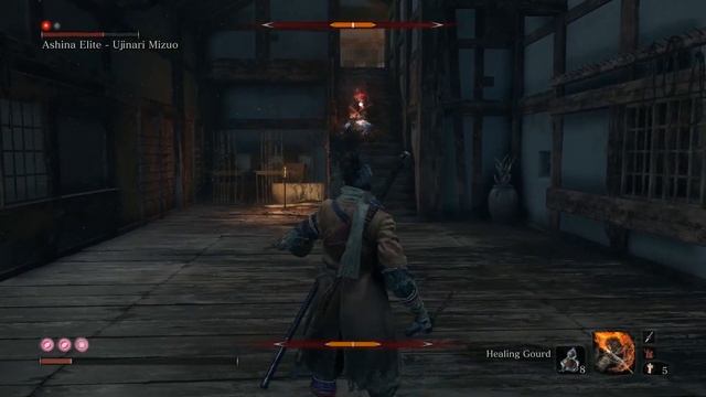 Sekiro - How to defeat Ashina Elite Ujinari Mizuo red eyes guide - mini boss смотреть онлайн