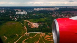Посадка во Внуково 4k ultraHD (видно Москва-сити) Boeing 777