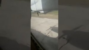 Жесткая посадка Ан-24. Видео из самолета