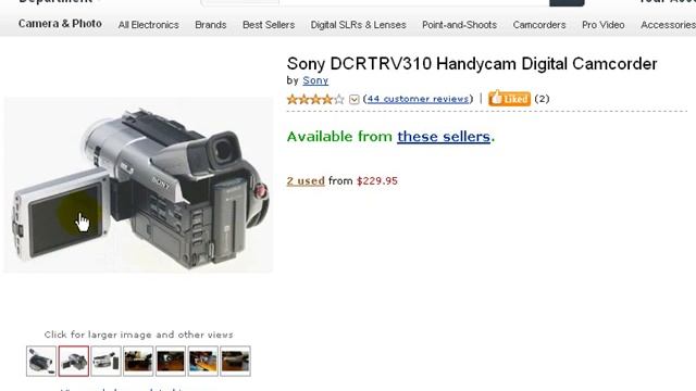 Sony DCR-TRV310 Handycam Digital Video Camcorder смотреть онлайн