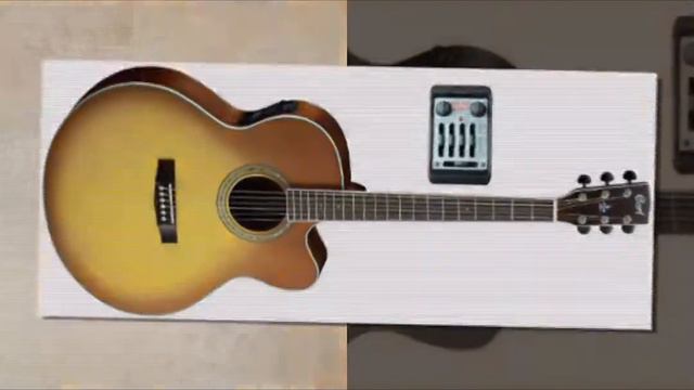 Cort Elektro Akustikgitarre AS-M5 смотреть онлайн
