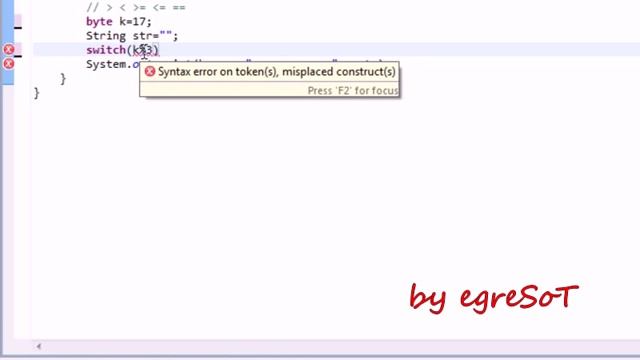 Java. Урок 4. Оператор switch смотреть онлайн