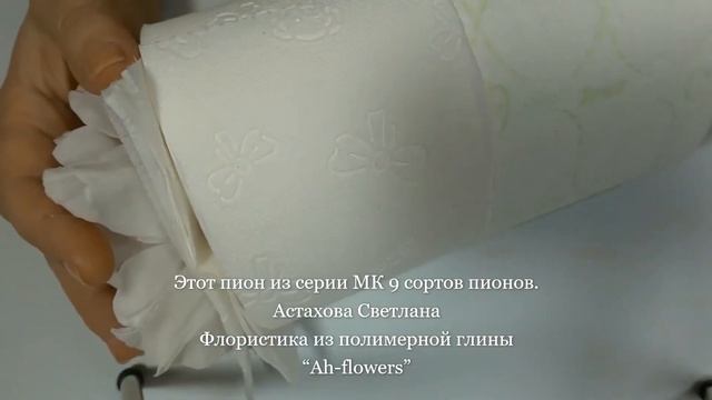 Мастер-класс Пион Фея луны Флористическая глина (холодный фарфор) смотреть онлайн