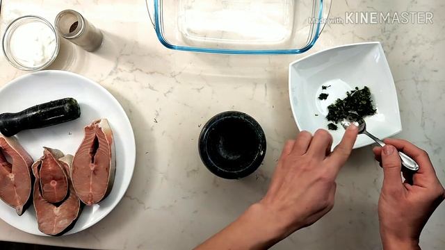 ОБЪЕДЕНИЕ! Рыбные стейки в сливочном соусе с чесноком и зеленью