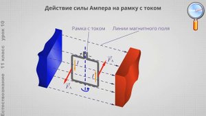 Естествознание 11 класс (Урок№10 - Принцип работы электрогенераторов и электродвигателей.)