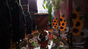 ваза из дерева