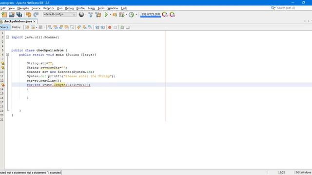 Check string is palindrome or not program in java
