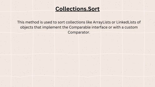Arrays.sort and Collections.sort in Java(Short cut)