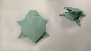 ? Черепаха — оригами | Как сделать черепашку из бумаги легко.  ☑