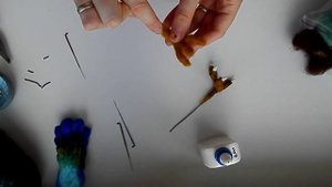 Мастер класс по созданию лапок для птицы. Валяние на каркасе