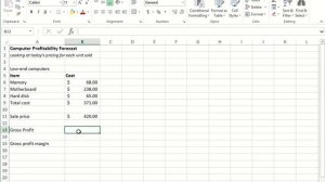 Excel   Profitability Margin  Excel Project 3  Hindi  Urdu   Lesson 9